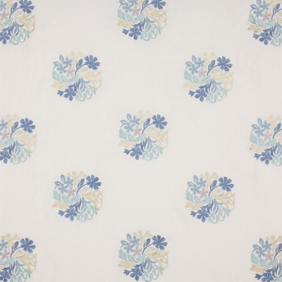 Фото Ткань портьерная с рисунком - Крупный декор - стиль Английский - Белый - Купить в Интернет-магазине