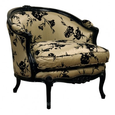 Фото Кресло на деревянной раме - стиль Французский шик - Для гостиной - Купить в Интернет-магазине