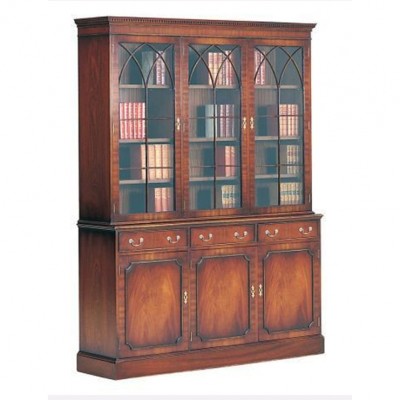 Фото Шкаф книжный/библиотека - стиль Английская классика - Для кабинета - Купить в Интернет-магазине