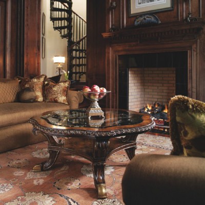 Фото Стол кофейный/журнальный - стиль Роскошное шале - Для гостиной - Купить в Интернет-магазине