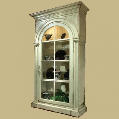 Фото Витрина широкая - стиль American Cottage - Для гостиной - Со стеклянными дверями - Habersham - Grand Cottage - Купить в Интернет-магазине