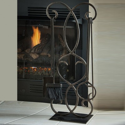 Фото Каминная решетка, аксессуар - стиль Классический - Металлическая - Купить в Интернет-магазине