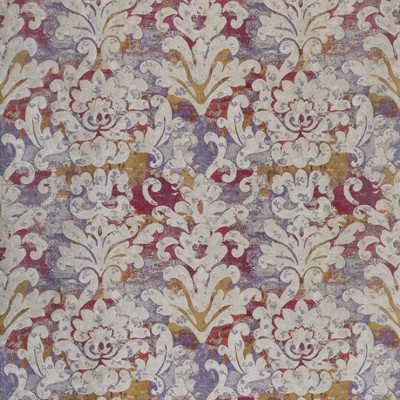 Фото Ткань портьерная с рисунком - Дамаск - стиль Современный - Фиолетовый - Купить в Интернет-магазине