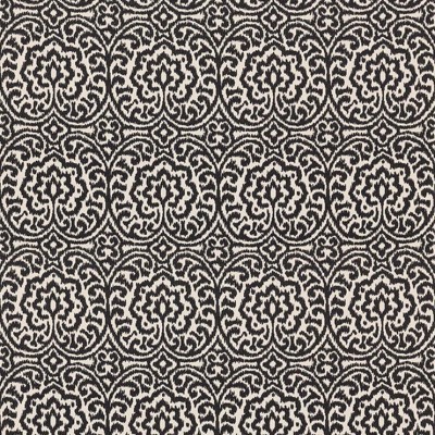 Фото Ткань портьерная с рисунком - Орнамент - стиль Европейский - Черный - Купить в Интернет-магазине