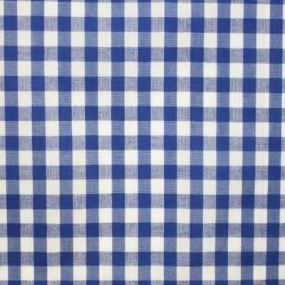 Фото Ткань портьерная с рисунком - Клетка - стиль Английский - Синяя - Купить в Интернет-магазине