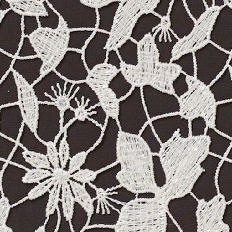 Фото Ткань тюлевая и вуаль - Ткань тюлевая с рисунком - стиль Английский - Белая - Купить в Интернет-магазине