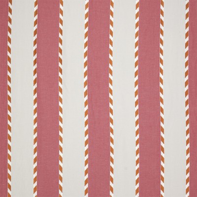Фото Ткань портьерная с рисунком - Полоски - стиль Английский - Красные - Купить в Интернет-магазине