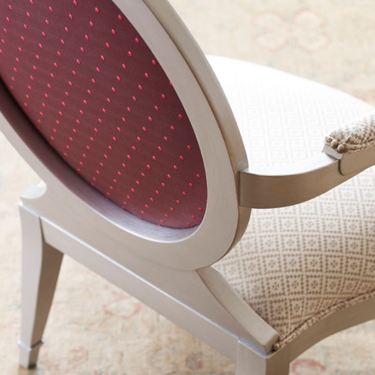 Фото Ткань портьерная с рисунком - Орнамент - стиль Английский - Фиолетовый - Купить в Интернет-магазине