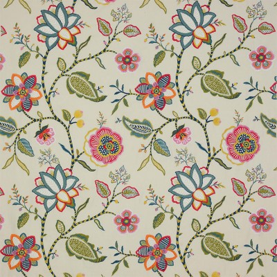 Фото Ткань портьерная с рисунком - Цветы - стиль Английский - Купить в Интернет-магазине