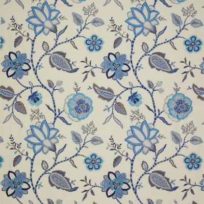 Фото Ткань портьерная с рисунком - Цветы - стиль Английский - Купить в Интернет-магазине