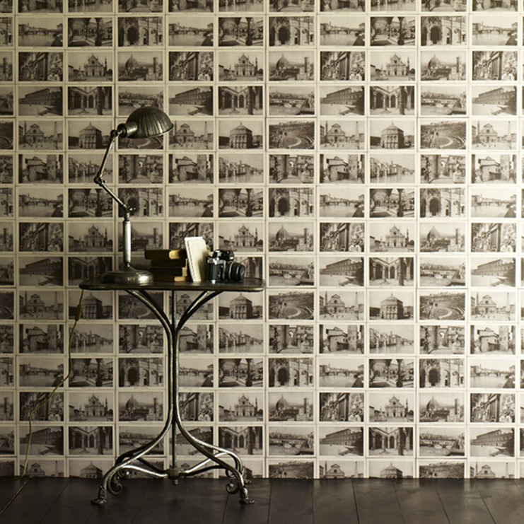 Фото Обои с рисунком - Крупный декор - стиль Современный - Серые - Купить в Интернет-магазине