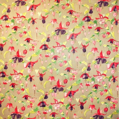 Фото Ткань портьерная с рисунком - Цветы - стиль Английский - Купить в Интернет-магазине