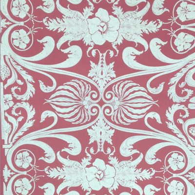 Фото Обои с рисунком - Дамаск - стиль Английская классика - Малиновые - Купить в Интернет-магазине