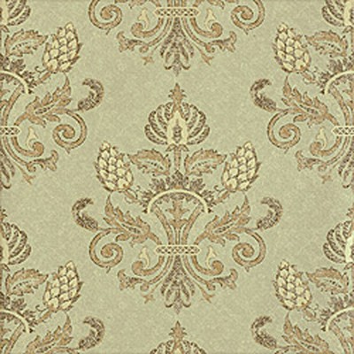 Фото Обои с рисунком - Дамаск - стиль Американский - Зеленые - Купить в Интернет-магазине