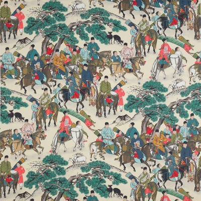 Фото Ткань портьерная с рисунком - Туаль - стиль Современный - Кремовая - Купить в Интернет-магазине