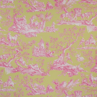 Фото Ткань портьерная с рисунком - Туаль - стиль Английский - Зеленая - Купить в Интернет-магазине