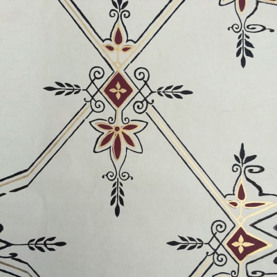 Фото Обои с рисунком - Орнамент - стиль Английская классика - Белые - Купить в Интернет-магазине