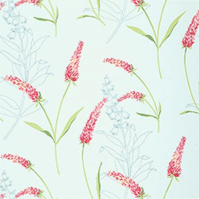 Фото Обои с рисунком - Растение - стиль Американский - Бирюзовые - Купить в Интернет-магазине