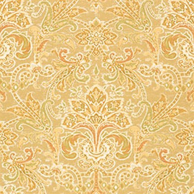 Фото Ткань портьерная с рисунком - Дамаск - стиль Американский - Желтый - Купить в Интернет-магазине
