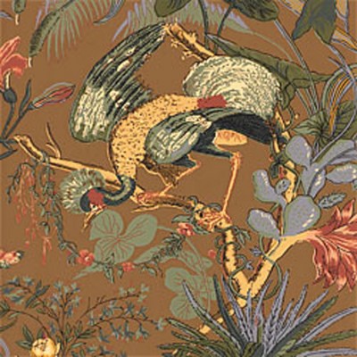 Фото Обои с рисунком - Крупный декор - стиль Американский - Коричневые - Купить в Интернет-магазине