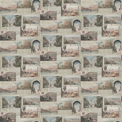 Фото Ткань портьерная с рисунком - Крупный декор - стиль Английский - Серый - Купить в Интернет-магазине