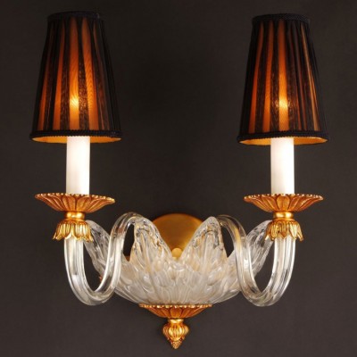 Фото Бра, светильник настенный - стиль Европейская классика - Стеклянный - Купить в Интернет-магазине
