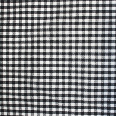 Фото Ткань портьерная с рисунком - Клетка - стиль Английский - Черная - Купить в Интернет-магазине