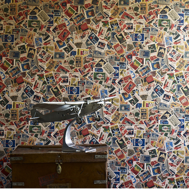 Фото Обои с рисунком - Крупный декор - стиль Современный - Красные - Купить в Интернет-магазине