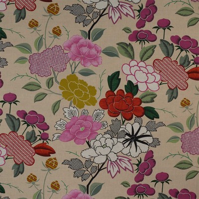 Фото Ткань портьерная с рисунком - Цветы - стиль Английский - Купить в Интернет-магазине