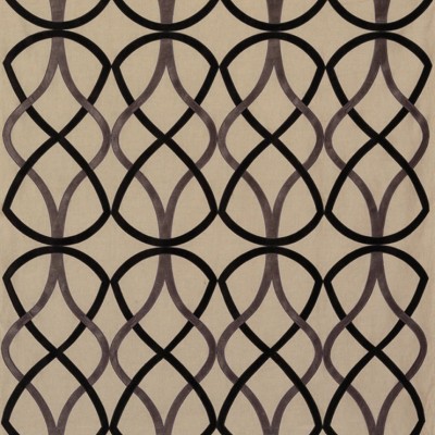 Фото Ткань портьерная с рисунком - Орнамент - стиль Современный - Светло-коричневый - Купить в Интернет-магазине