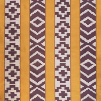 Фото Ткань портьерная с рисунком - Полоски - стиль Современный - Оранжевые - Купить в Интернет-магазине