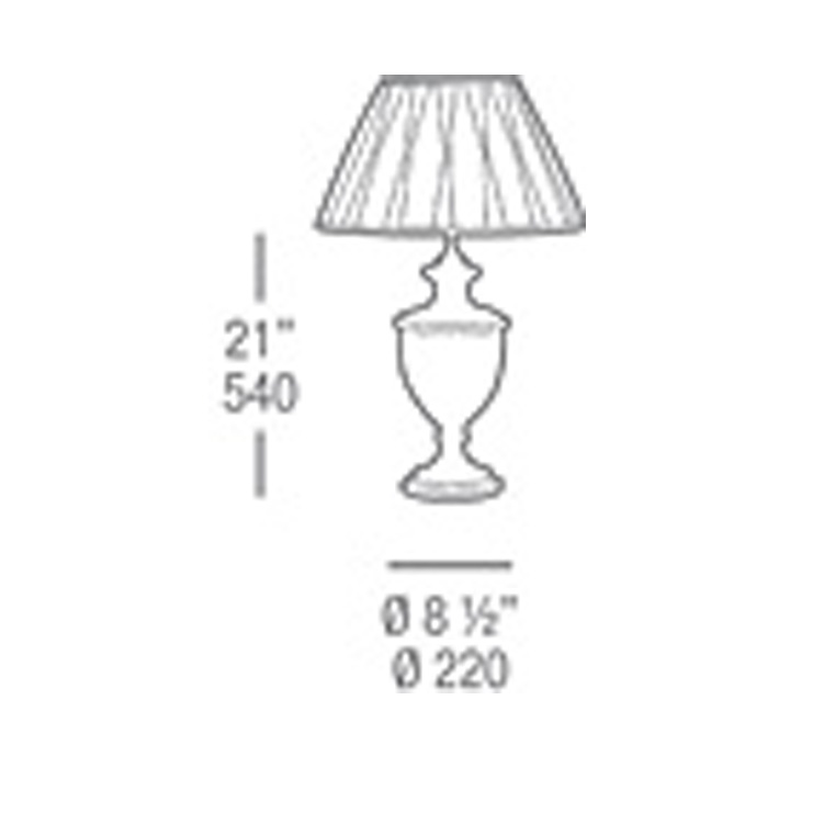 Фото Настольная лампа - стиль Английская классика - Хрустальная - Купить в Интернет-магазине