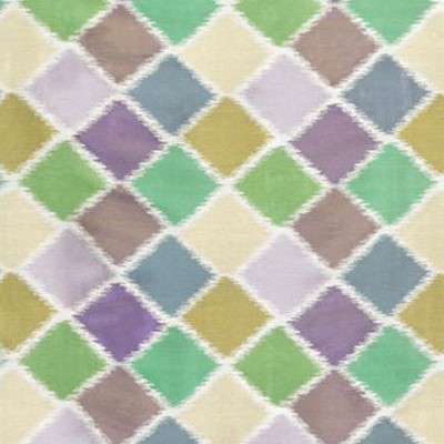 Фото Ткань портьерная с рисунком - Клетка - стиль Английский - Бирюзовая - Купить в Интернет-магазине