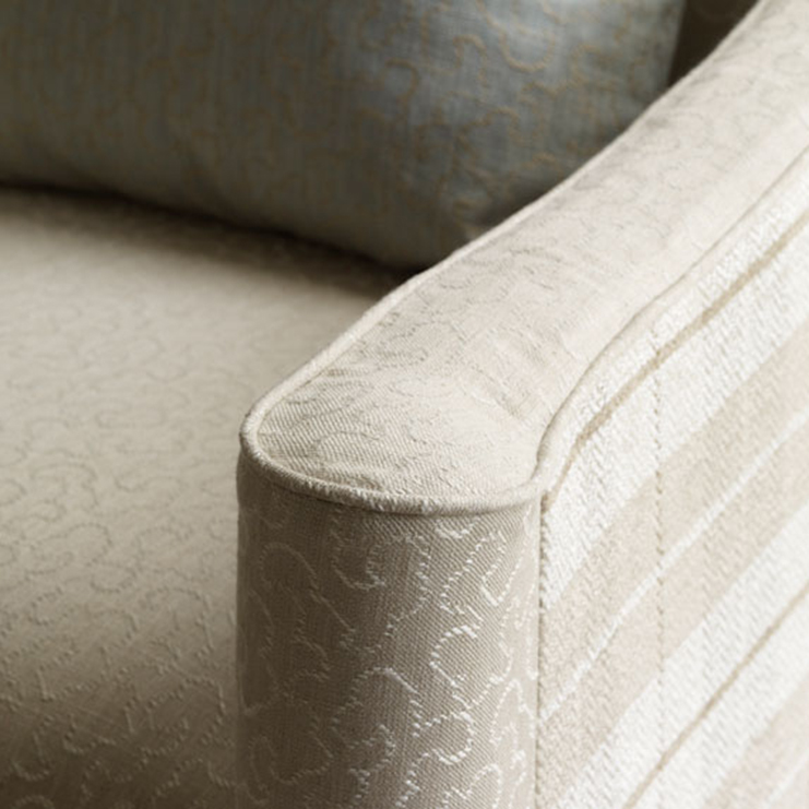 Фото Ткань портьерная с рисунком - Клетка - стиль Английский - Светло-серая - Купить в Интернет-магазине