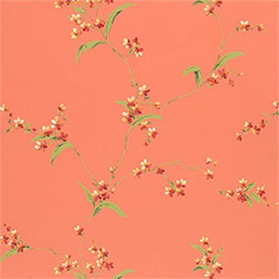 Фото Обои с рисунком - Цветы - стиль Американский - Оранжевые - Купить в Интернет-магазине