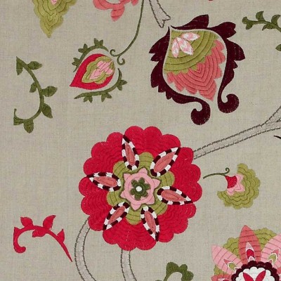 Фото Ткань портьерная с рисунком - Цветы - стиль Английский - Купить в Интернет-магазине
