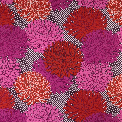 Фото Ткань портьерная с рисунком - Цветы - стиль Английский - Купить в Интернет-магазине