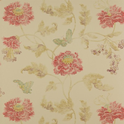 Фото Обои с рисунком - Цветы - стиль Английская классика - Бежевые - Купить в Интернет-магазине