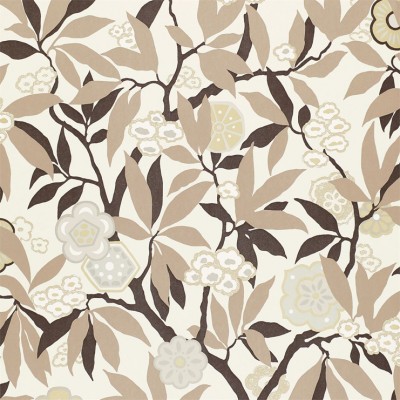 Фото Обои с рисунком - Растение - стиль Английская классика - Белые - Купить в Интернет-магазине