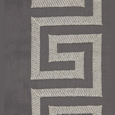 Фото Ткань портьерная с рисунком - Орнамент - стиль Американский - Серый - Купить в Интернет-магазине