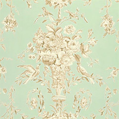 Фото Обои с рисунком - Завиток - стиль Американский - Бирюзовые - Купить в Интернет-магазине