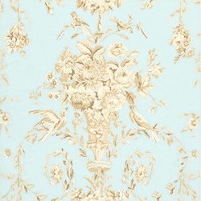 Фото Обои с рисунком - Завиток - стиль Американский - Голубы - Купить в Интернет-магазине