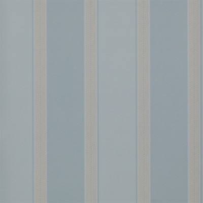 Фото Обои с рисунком - Полоски - стиль Английская классика - Синие - Купить в Интернет-магазине