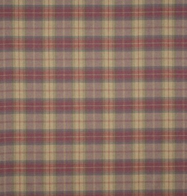 Фото Ткань портьерная с рисунком - Клетка - стиль Английский - Фиолетовая - Купить в Интернет-магазине