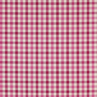 Фото Ткань портьерная с рисунком - Клетка - стиль Английский - Розовая - Купить в Интернет-магазине
