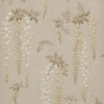 Фото Обои с рисунком - Цветы - стиль Английская классика - Серые - Купить в Интернет-магазине