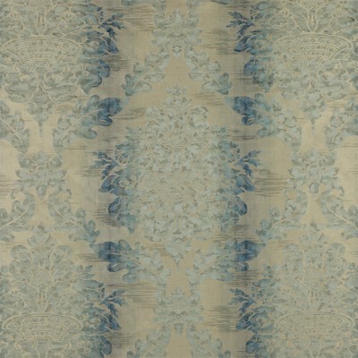 Фото Ткань портьерная с рисунком - Дамаск - стиль Английский - Зеленый - Купить в Интернет-магазине