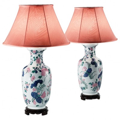 Фото Настольная лампа - стиль Английская классика - Шинуазрила - Купить в Интернет-магазине