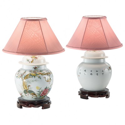 Фото Настольная лампа - стиль Английская классика - Шинуазрила - Купить в Интернет-магазине