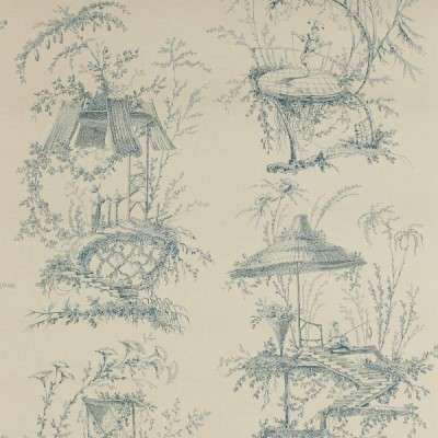 Фото Обои с рисунком - Туаль - стиль Английская классика - Серые - Купить в Интернет-магазине